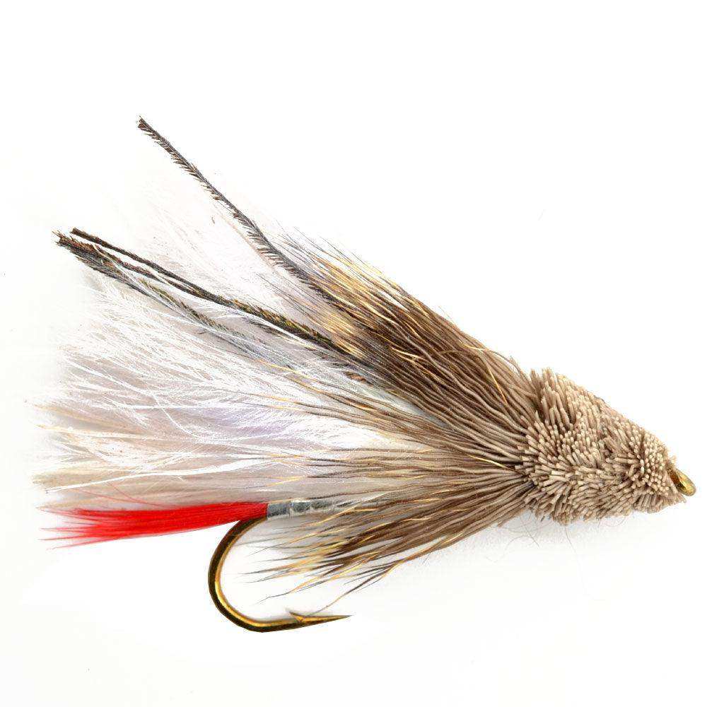 White Marabou Muddler Minnow Streamer Flies - 4 Fly Fishing Flies - Hook Size 8 - Skoutley Outdoors LLC