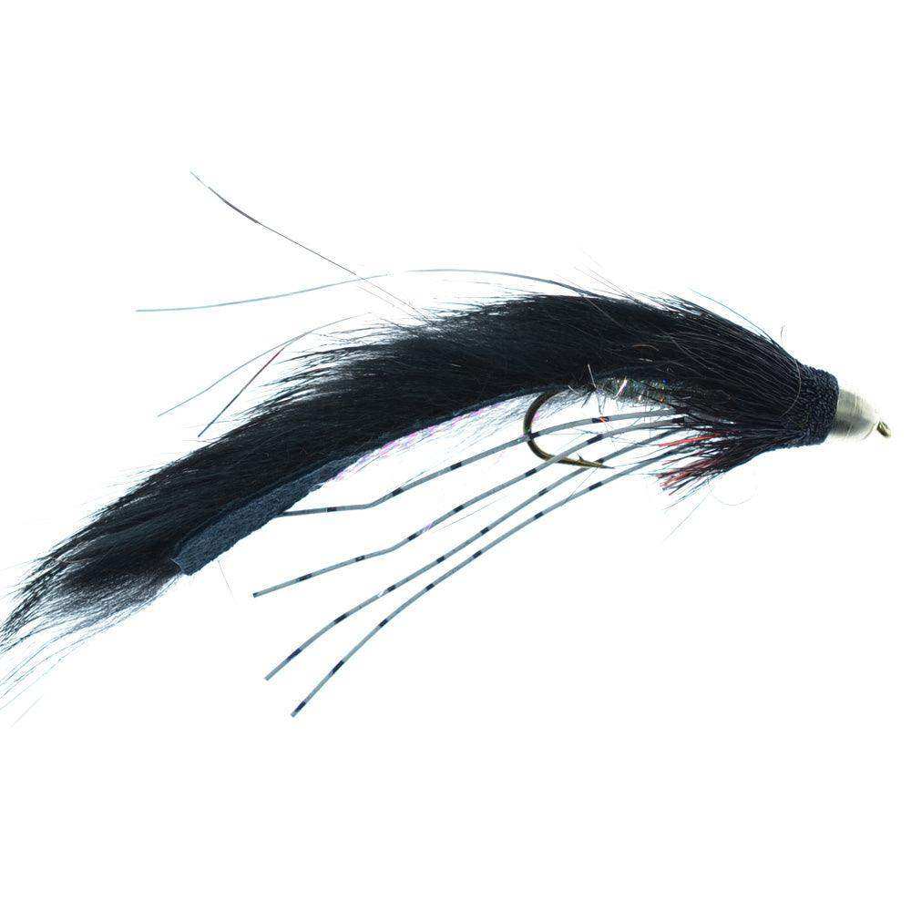 3 Pack Cone Head Muddy Buddy Trout and Bass Streamer Fly Lunchables - Black - Hook Size 4 - Skoutley Outdoors LLC