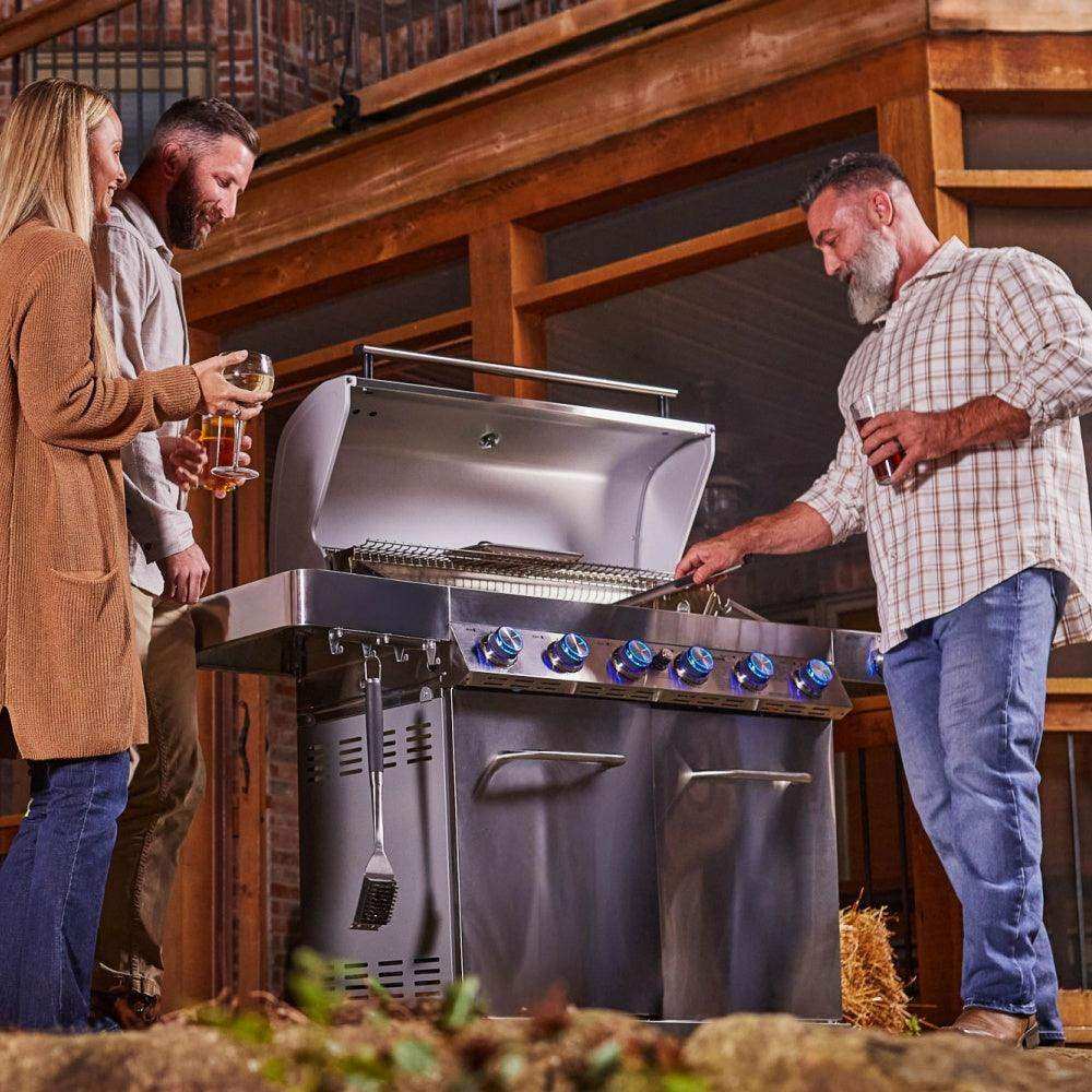 77352 | Full Stainless Propane Gas Grill - Skoutley Outdoors LLC