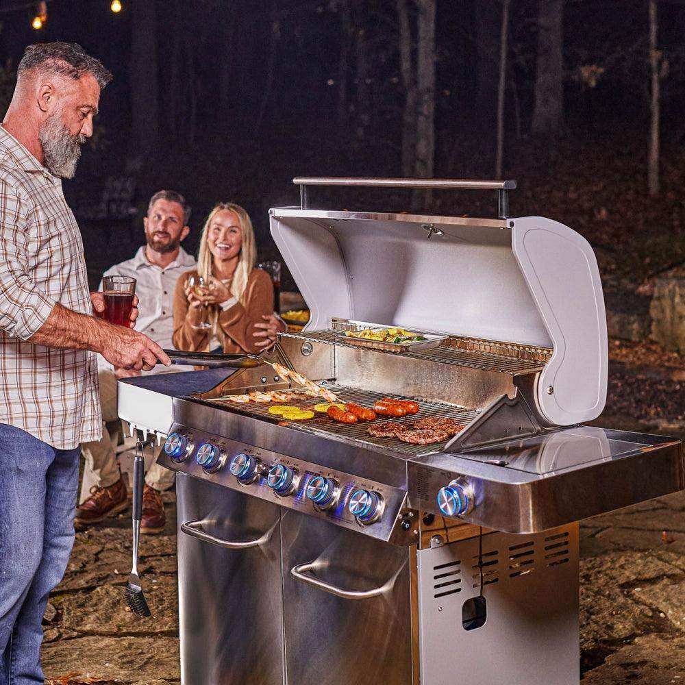 77352 | Full Stainless Propane Gas Grill - Skoutley Outdoors LLC