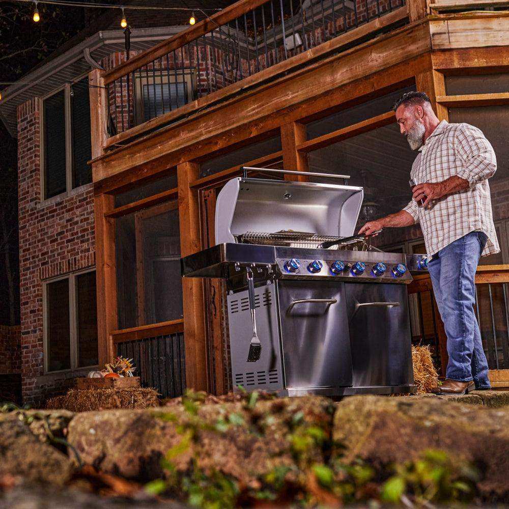 77352 | Full Stainless Propane Gas Grill - Skoutley Outdoors LLC