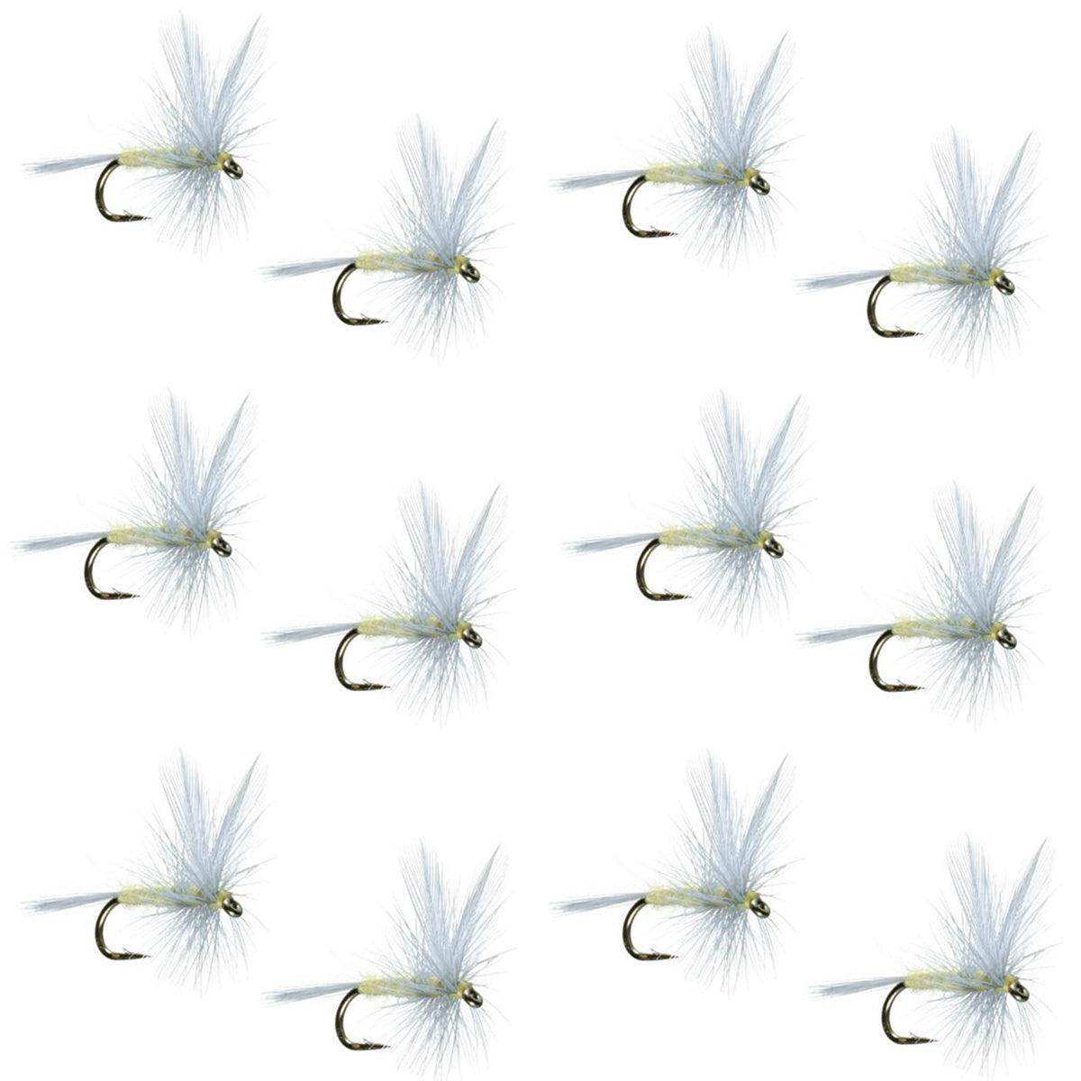 Pale Morning Dun PMD Classic Dry Fly - 1 Dozen Flies Hook Size 18 - Skoutley Outdoors LLC