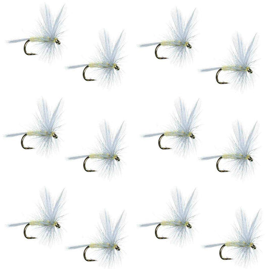 Pale Morning Dun PMD Classic Dry Fly - 1 Dozen Flies Hook Size 18 - Skoutley Outdoors LLC