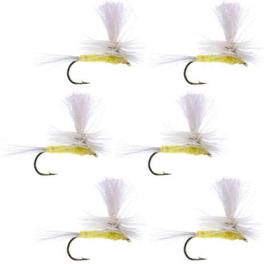 Pale Morning Dun Parachute PMD Classic Dry Fly - 6 Flies Hook Size 18 - Skoutley Outdoors LLC