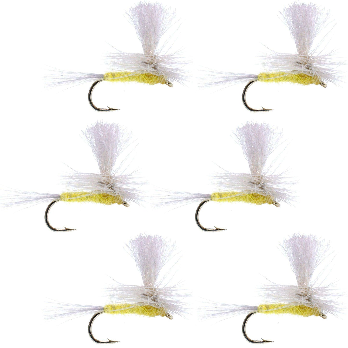 Pale Morning Dun Parachute PMD Classic Dry Fly - 6 Flies Hook Size 14 - Skoutley Outdoors LLC