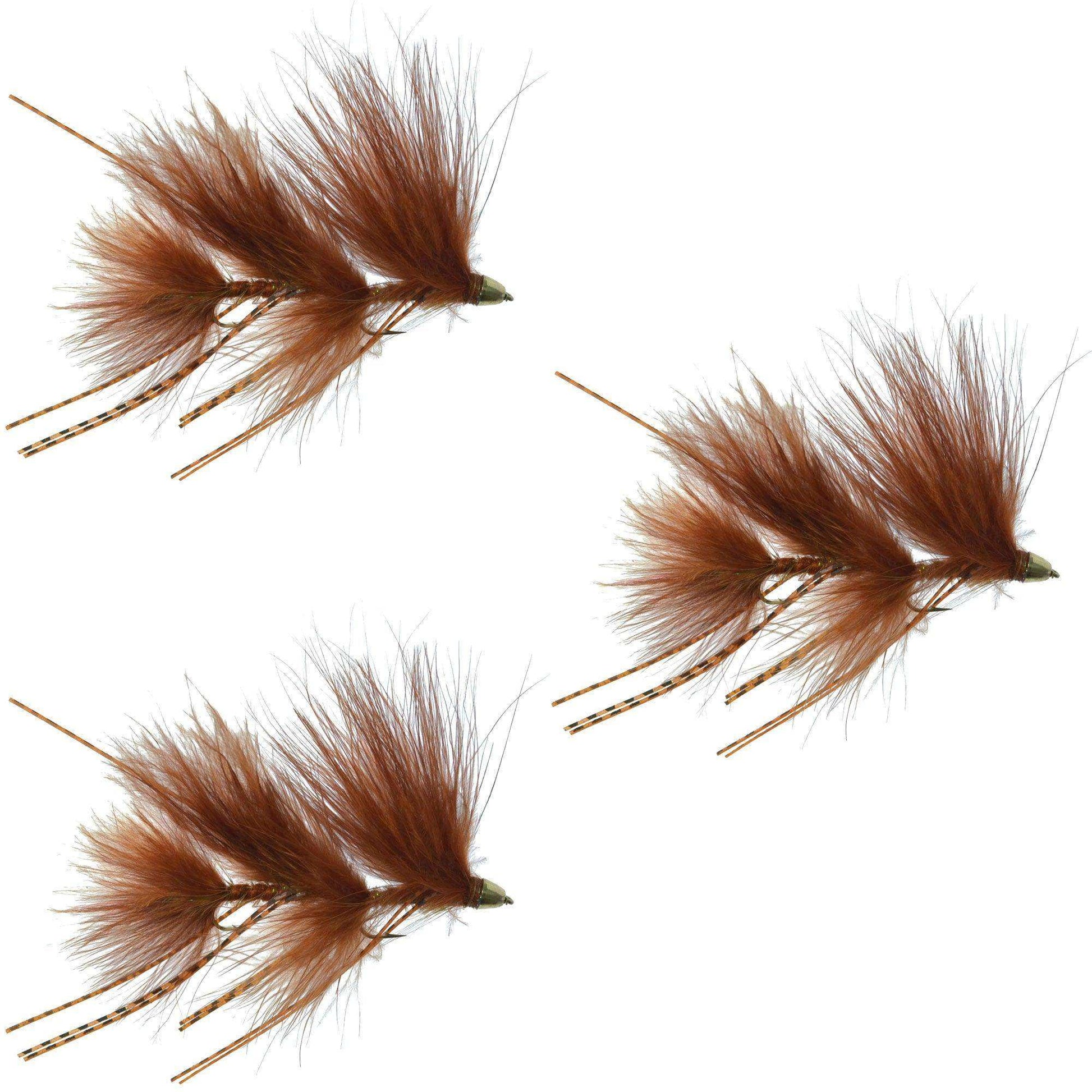 Circus Peanut Envy Streamer Brown - Size 6 - Articulated - Set of 3 - Skoutley Outdoors LLC