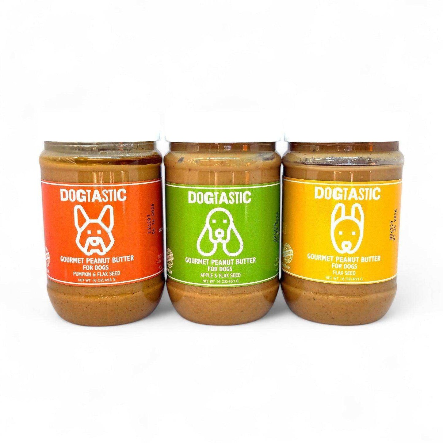 Dogtastic Gourmet Peanut Butter for Dogs - Pumpkin & Flax Seed Flavor - Skoutley Outdoors LLC