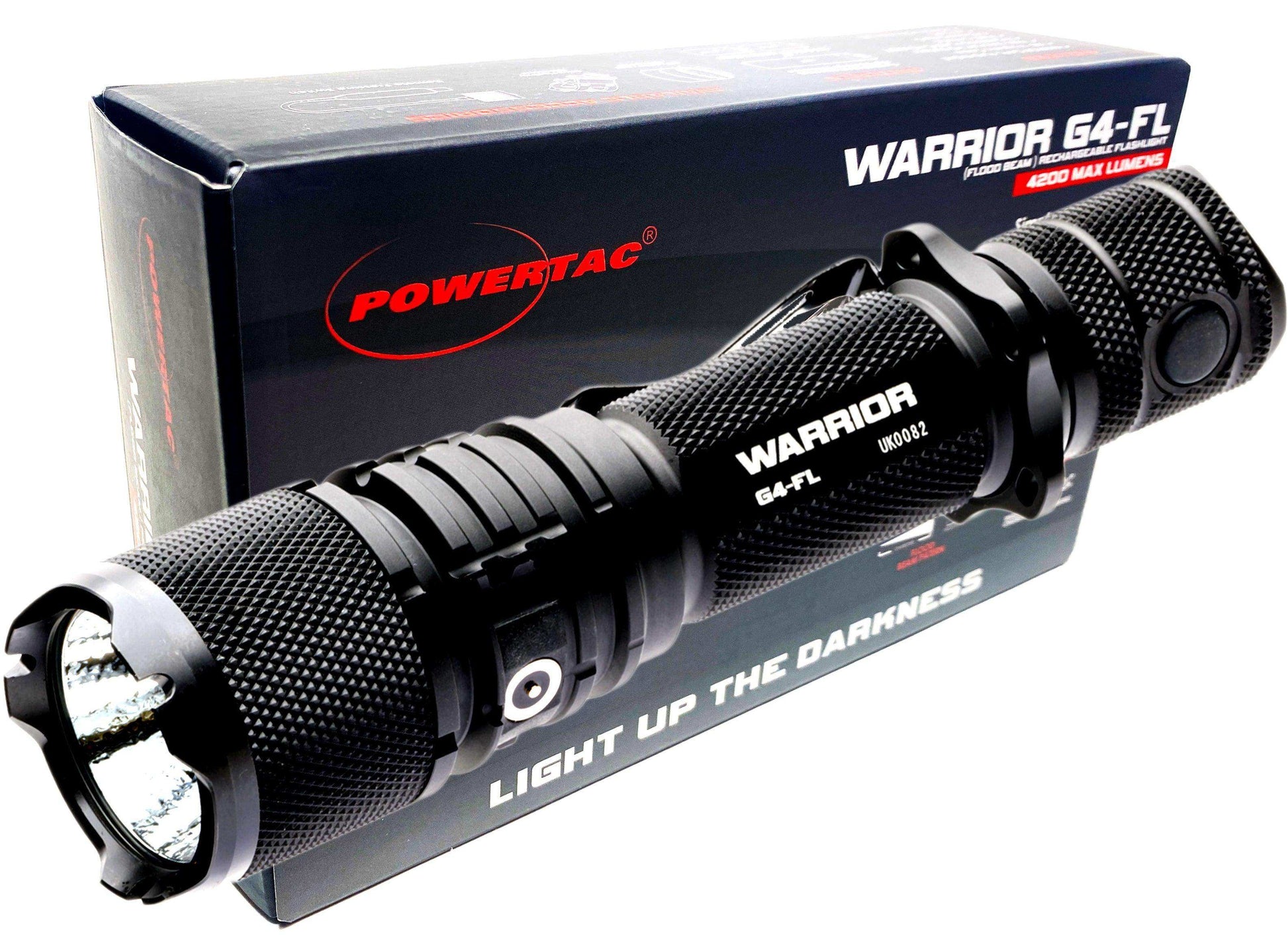 Warrior G4-FL - 4200 Lumen Flashlight (Wide beam) - Skoutley Outdoors LLC