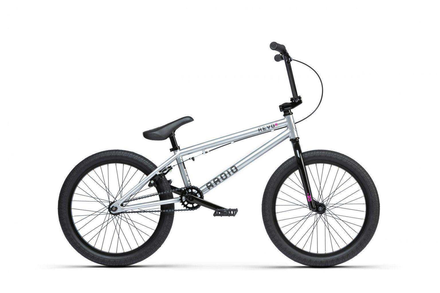 Radio 2021 Revo 20″ Pro Complete BMX Bike - Silver - Skoutley Outdoors LLC