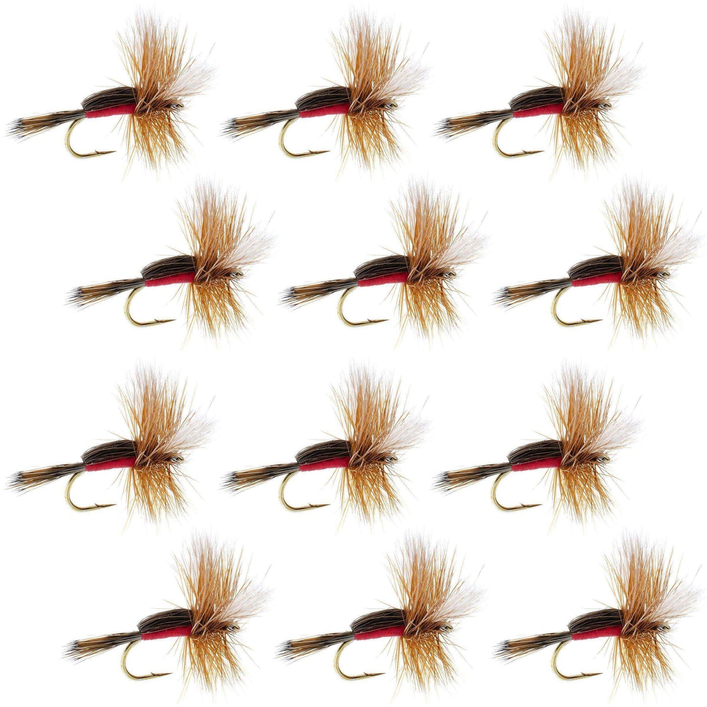 Royal Humpy Classic Hair Wing Dry Fly - 1 Dozen Flies Hook Size 10 - Skoutley Outdoors LLC