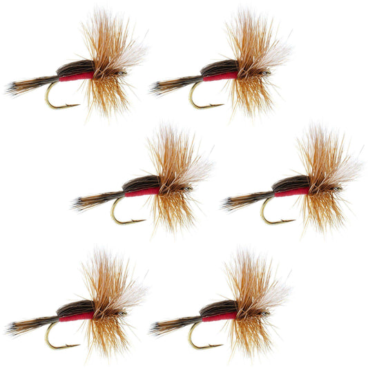 Royal Humpy Classic Hair Wing Dry Fly - 6 Flies Hook Size 16 - Skoutley Outdoors LLC