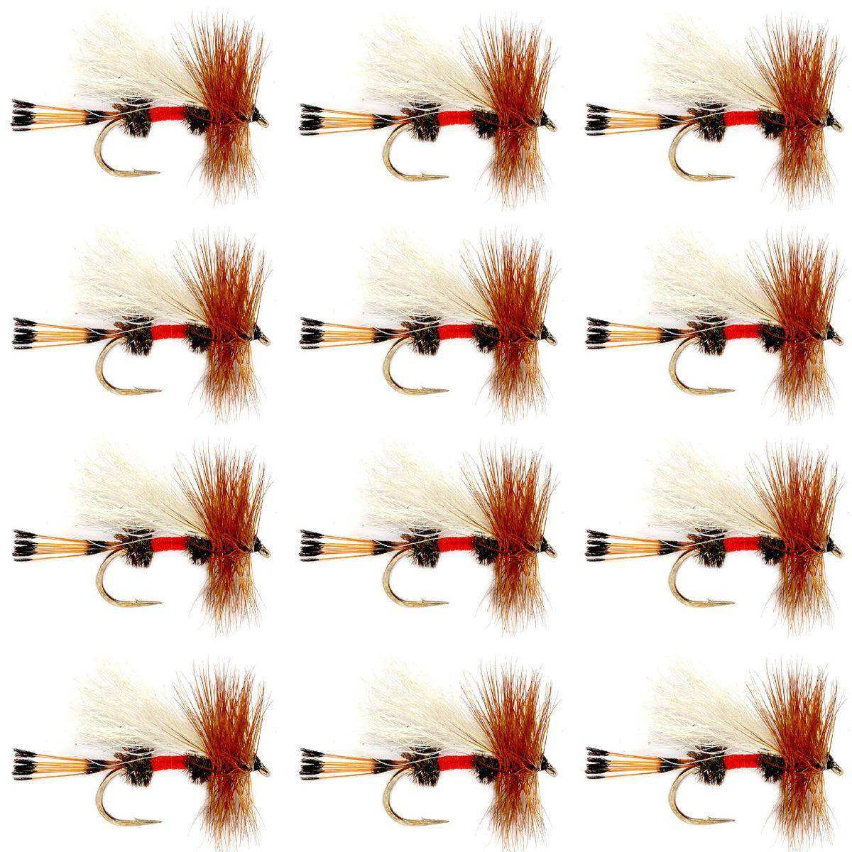 Royal Trude Classic Hair Wing Dry Fly - 1 Dozen Flies Hook Size 10 - Skoutley Outdoors LLC