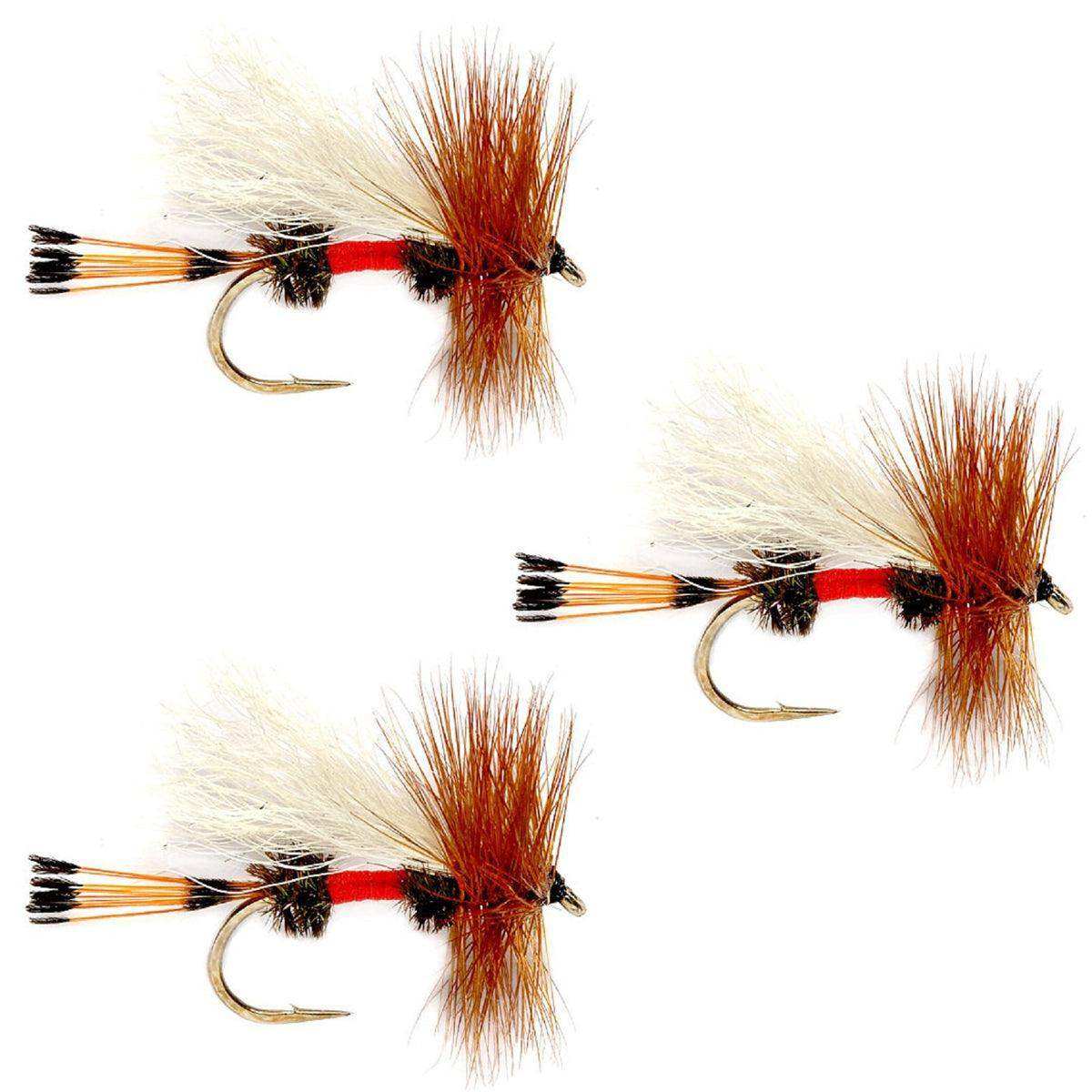 3 Pack Royal Trude Classic Hair Wing Dry Fly - Hook Size 16 - Skoutley Outdoors LLC