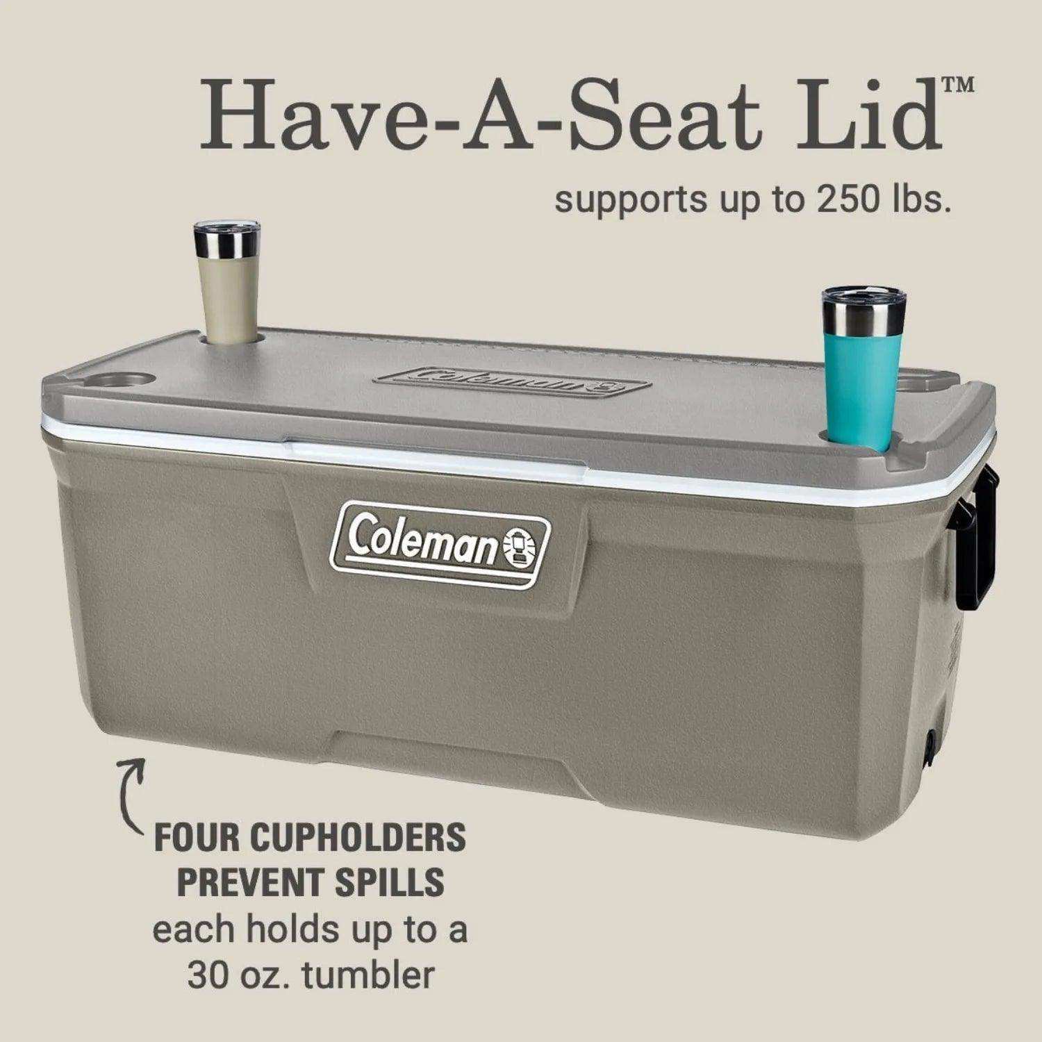 Coleman 316 Series 150QT Hard Chest Cooler, Silver Ash - Skoutley Outdoors LLC