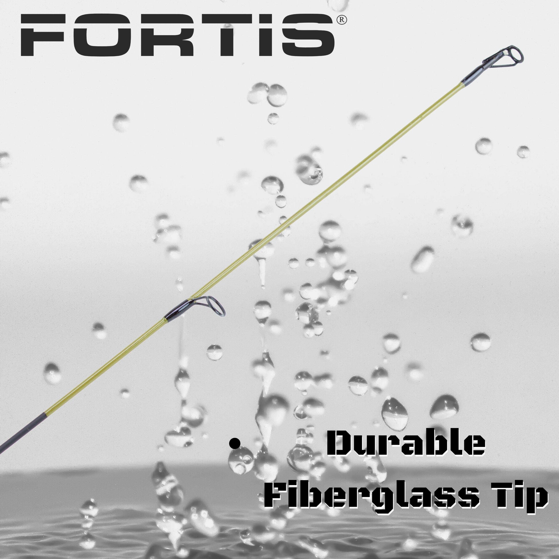 5' Ultra Light Action Spinning Rod and Reel Package, 2 Piece Fiberglass/Graphite Spinning Rod |2000 Spinning Reel | FORTIS - Skoutley Outdoors LLC