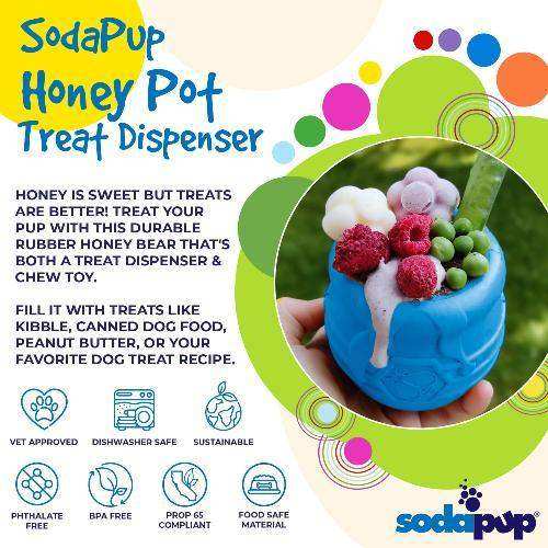 Honey Pot Durable PUP-X Rubber eCup Treat Dispenser & Enrichment Toy - Skoutley Outdoors LLC