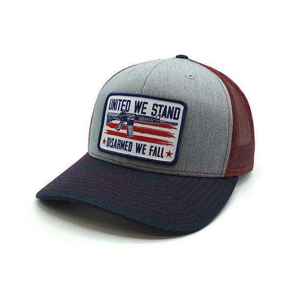 United We Stand Disarmed We Fall Woven Patch Hat - Skoutley Outdoors LLC