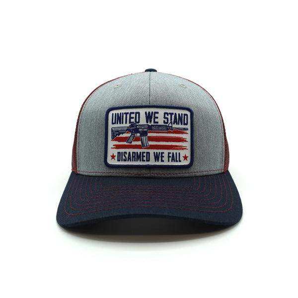 United We Stand Disarmed We Fall Woven Patch Hat - Skoutley Outdoors LLC