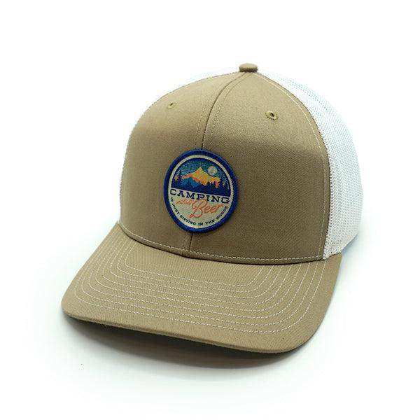 Camping without Beer Woven Patch Hat - Skoutley Outdoors LLC