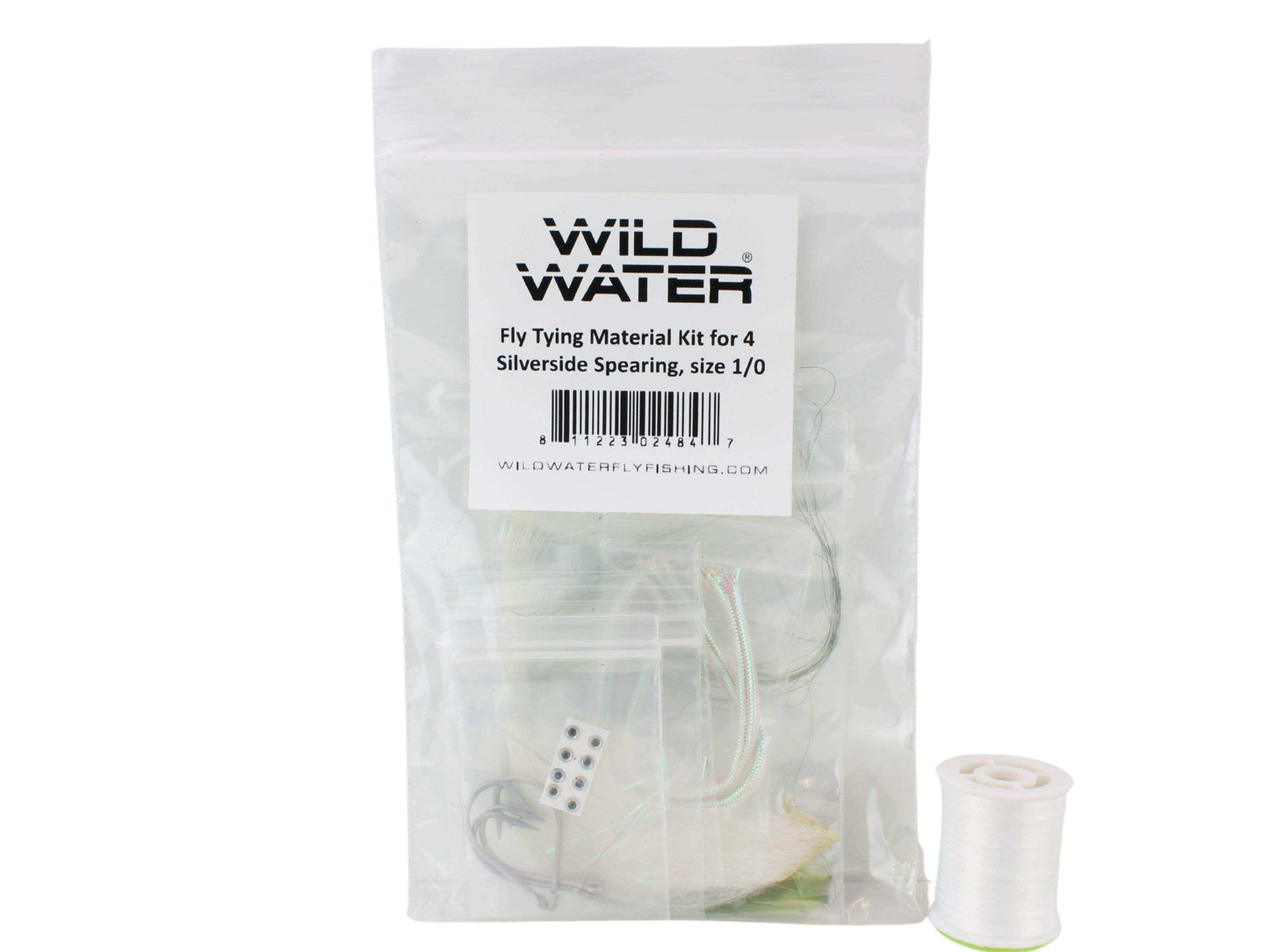 Silverside Spearing Fly Tying Material Kit, size 1/0 | Wild Water Fly Fishing - Skoutley Outdoors LLC