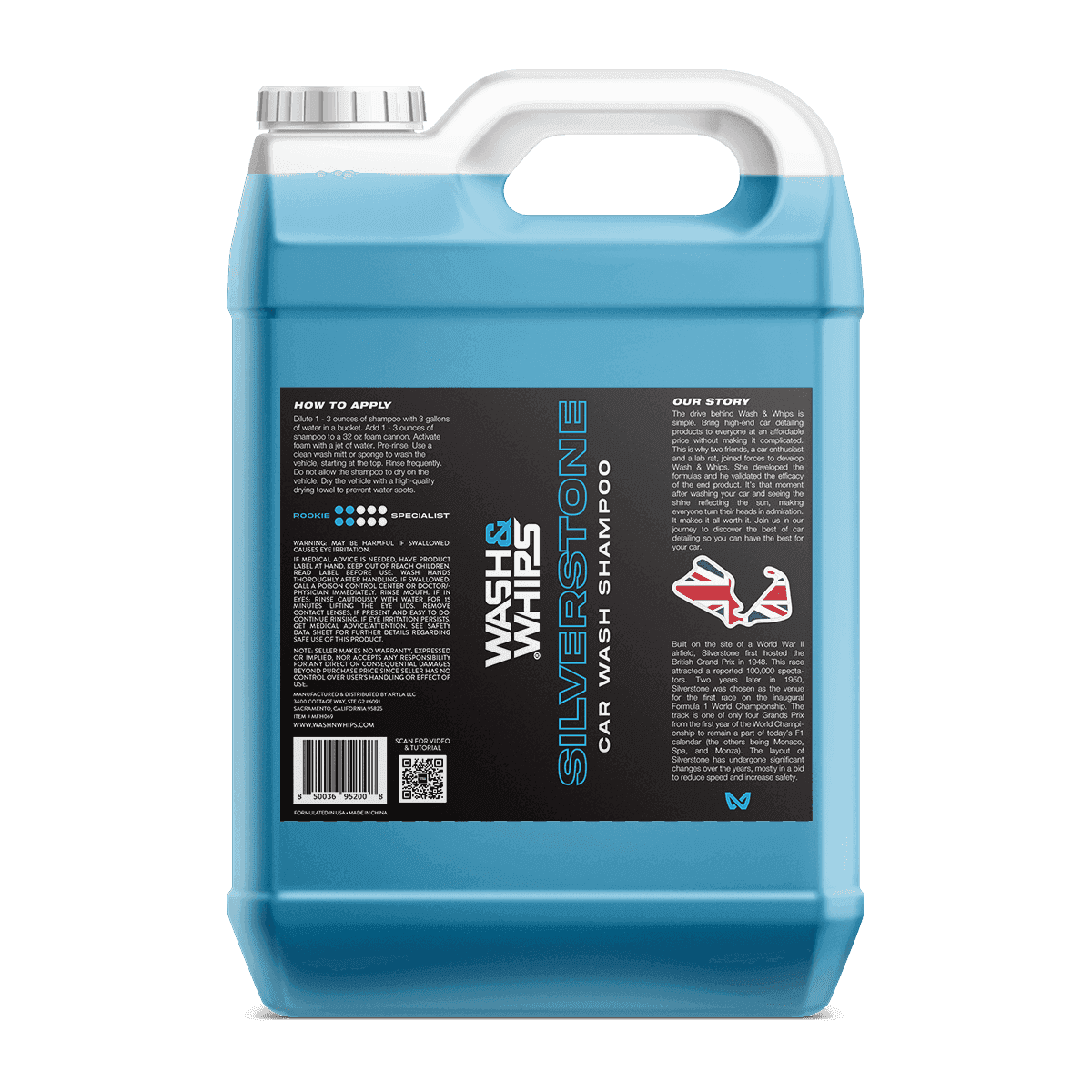 WASH&WHIPS Silverstone Car Wash Shampoo - Skoutley Outdoors LLC