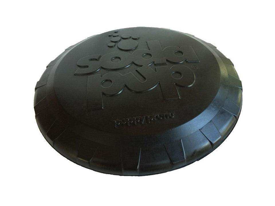 Magnum Bottle Top Flyer Ultra Durable Rubber Retrieving Frisbee - Large - Black - Skoutley Outdoors LLC