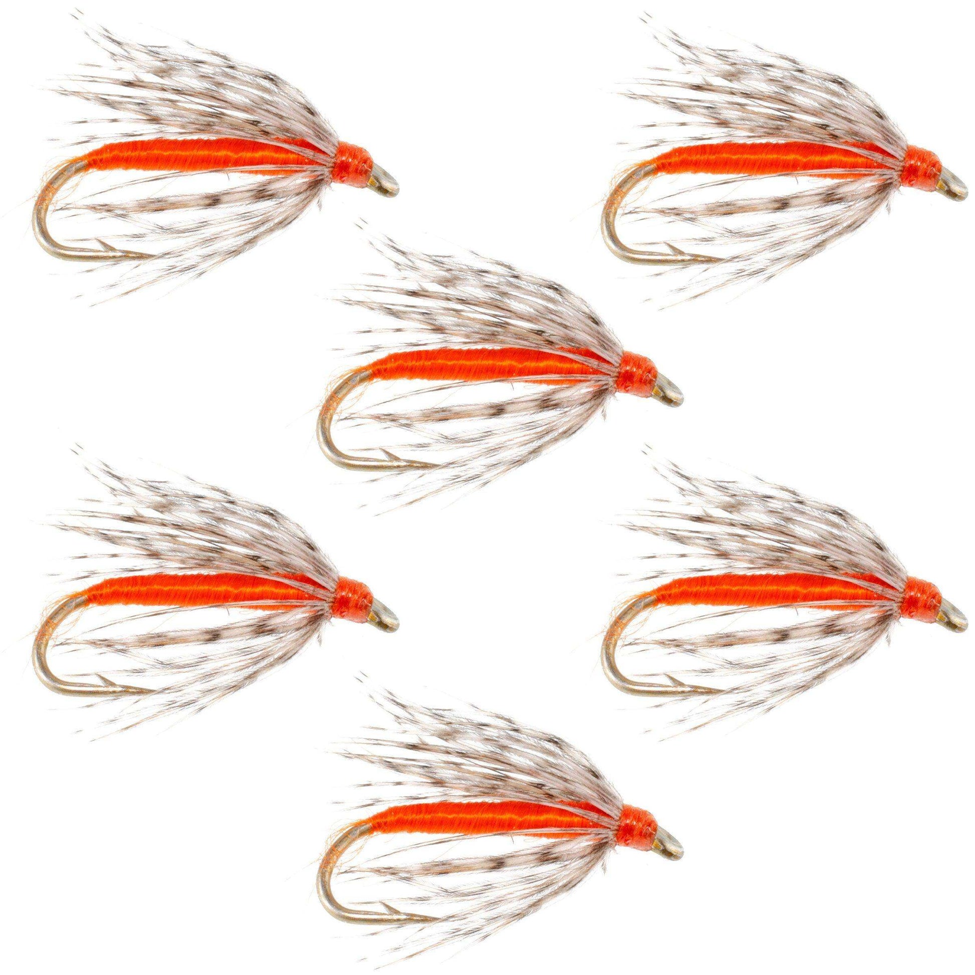 Soft Hackle Partridge and Orange Fly Fishing Wet Flies - 6 Flies Hook Size 16 - Skoutley Outdoors LLC