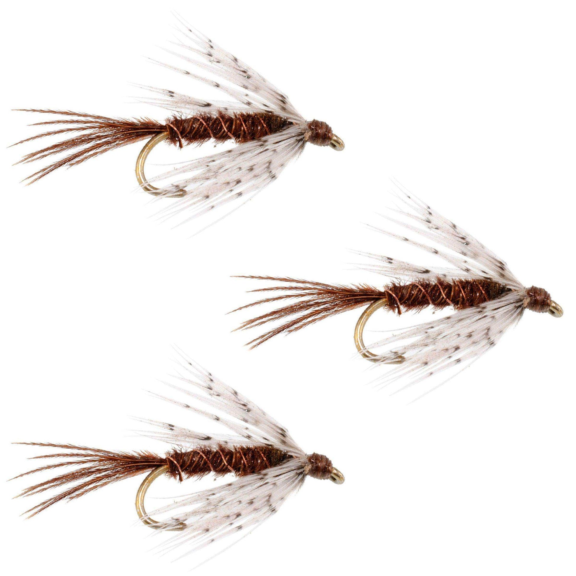 3 Pack Soft Hackle Partridge and Pheasant Tail Fly Fishing Wet Flies - Hook Size 16 - Skoutley Outdoors LLC