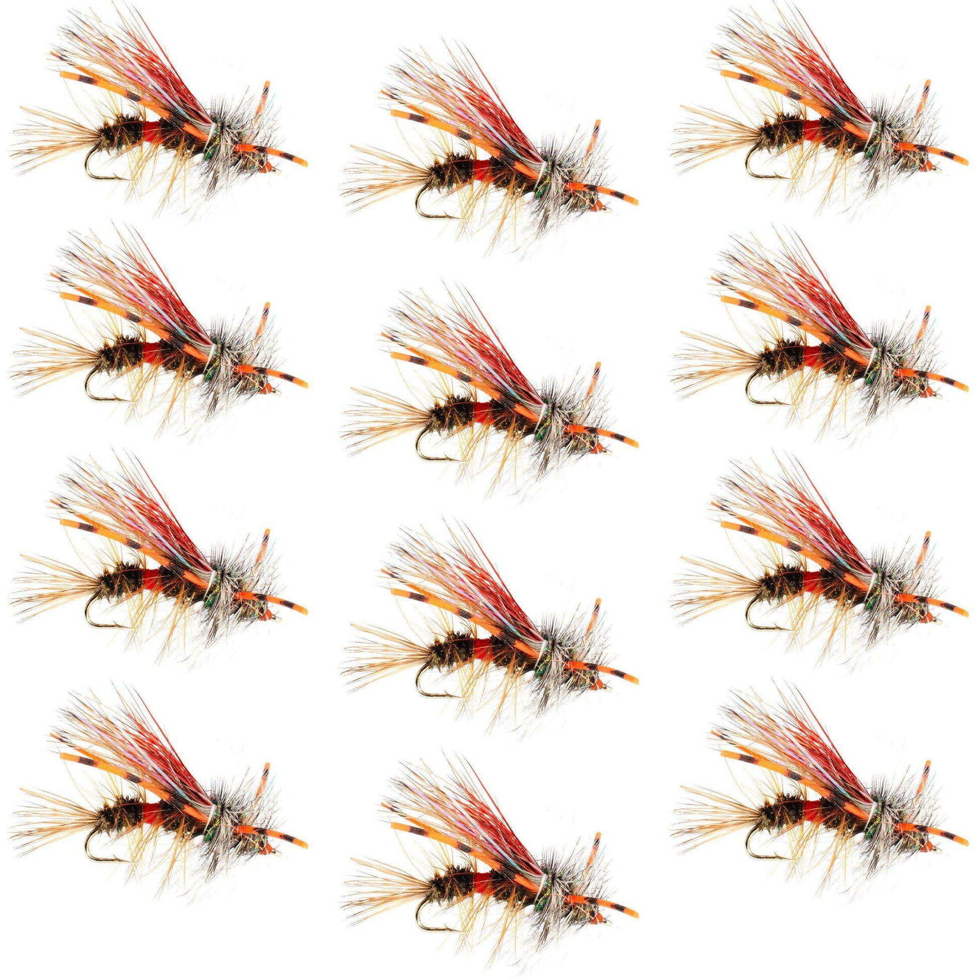 Kaufmann's Royal Crystal Stimulator Rubber Legs Dry Fly - 1 Dozen Flies Hook Size 16 - Skoutley Outdoors LLC