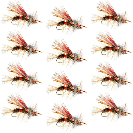 Kaufmann's Royal Crystal Stimulator Rubber Legs Dry Fly - 1 Dozen Flies Hook Size 16 - Skoutley Outdoors LLC