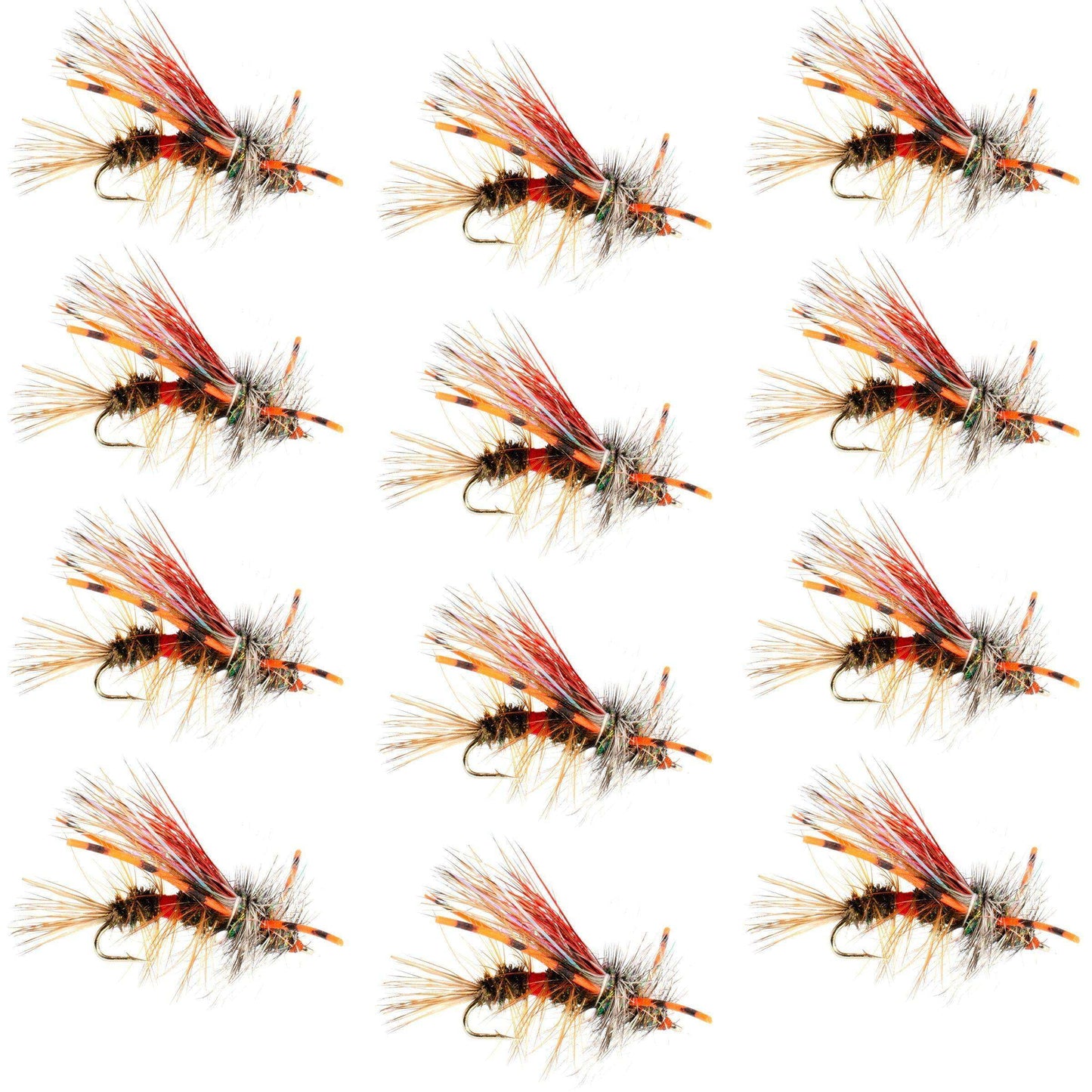 Kaufmann's Royal Crystal Stimulator Rubber Legs Dry Fly - 1 Dozen Flies Hook Size 14 - Skoutley Outdoors LLC