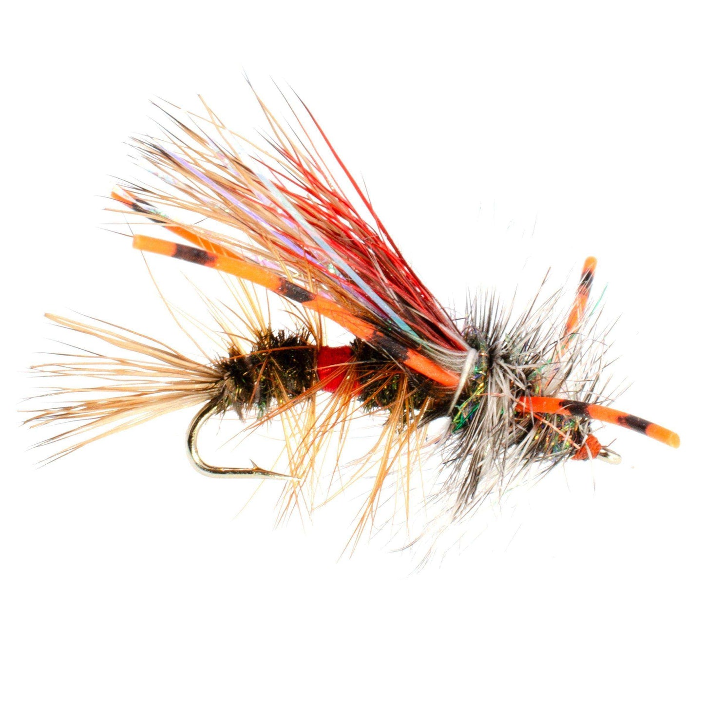 3 Pack Kaufmann's Royal Crystal Stimulator Rubber Legs Dry Fly - Hook Size 12 - Skoutley Outdoors LLC