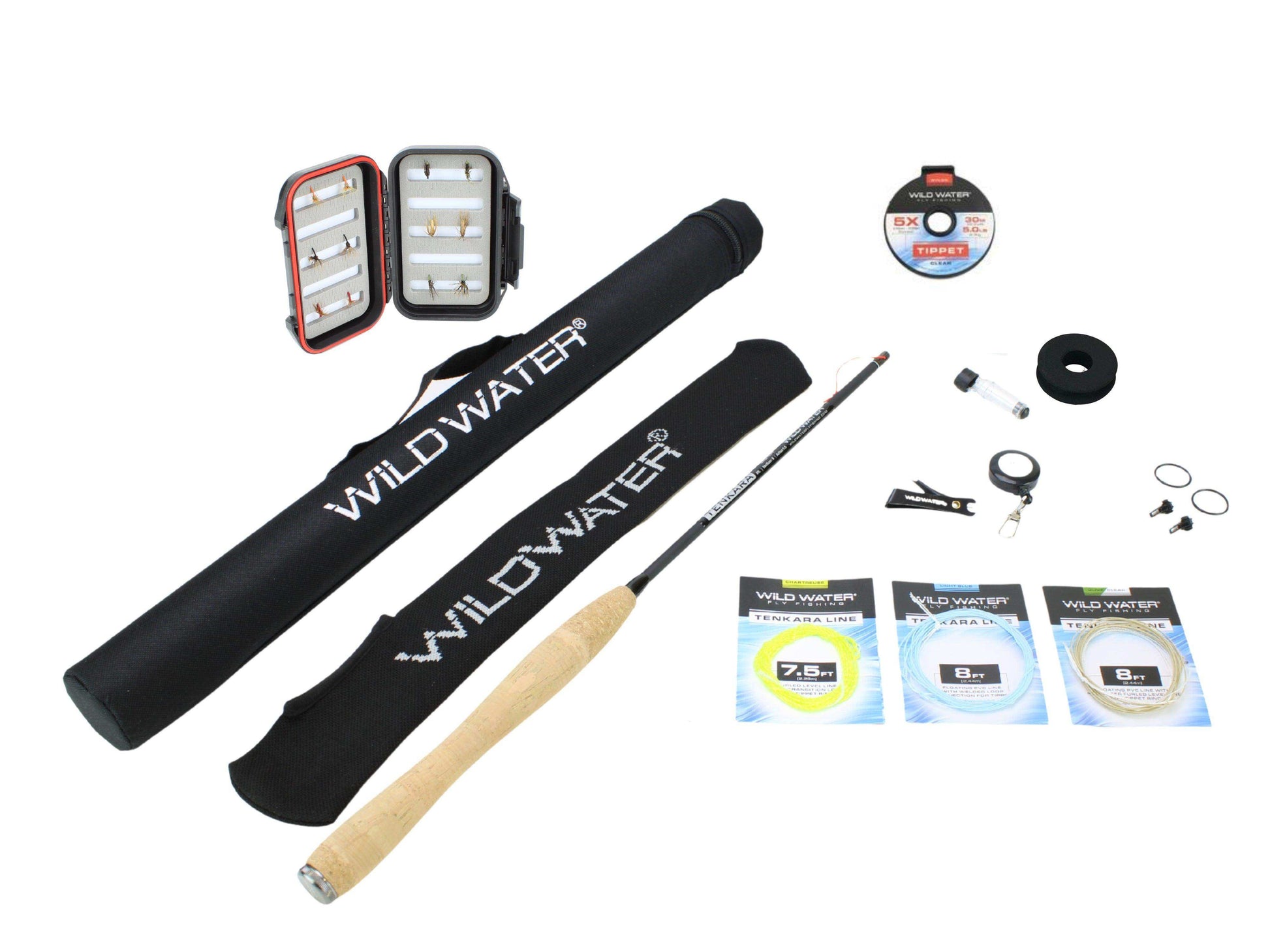 Tenkara Fly Fishing Kit, 8 ft Rod| Wild Water Fly Fishing - Skoutley Outdoors LLC