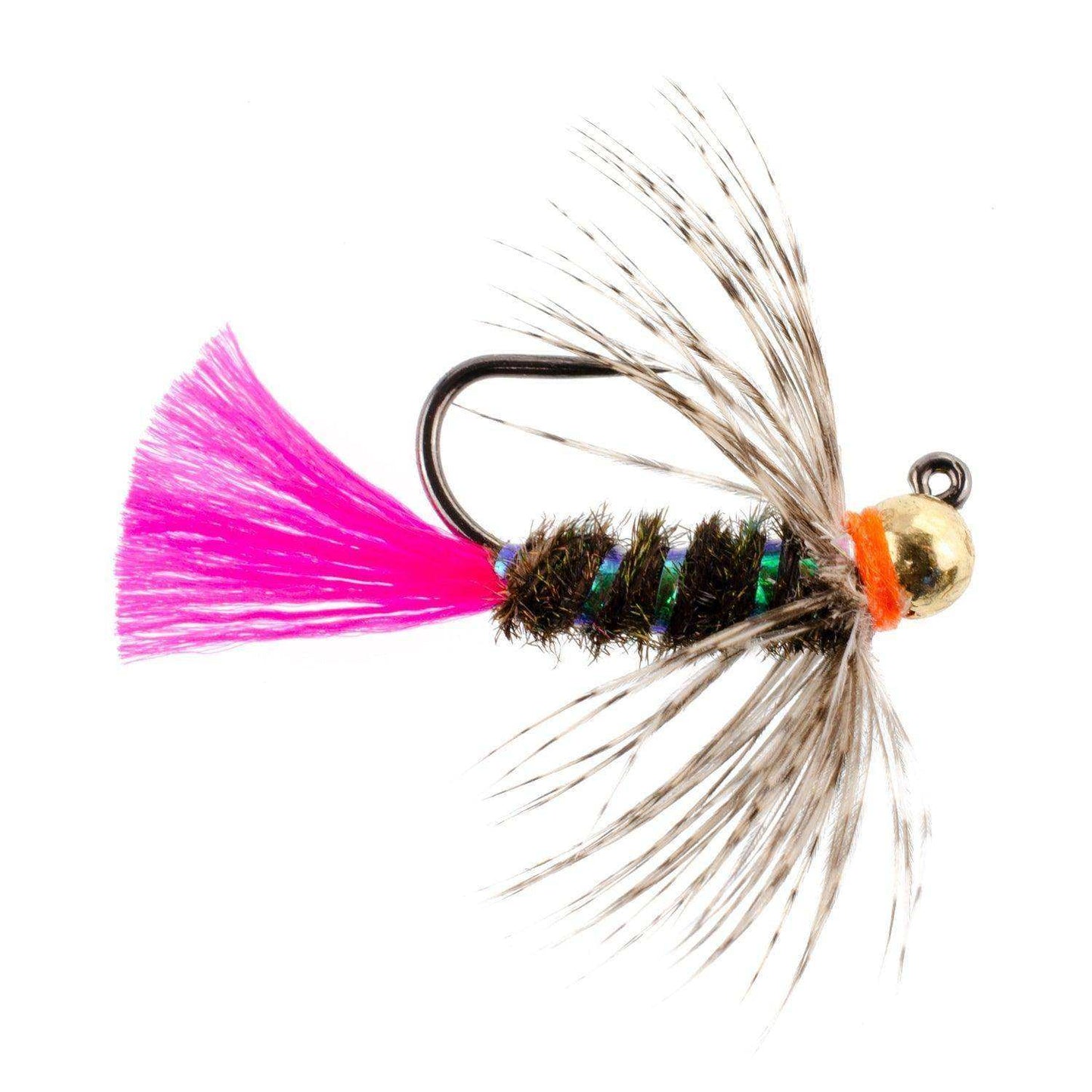 Tungsten Bead Jig Tactical Blow Torch Czech Nymph Euro Nymphing Fly - 6 Flies Size 14 - Skoutley Outdoors LLC