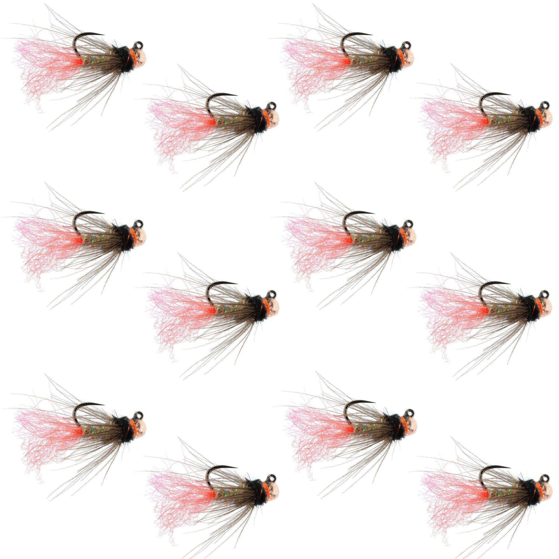 Tungsten Bead Jig Tasmanian Devil Tactical Czech Nymph Euro Nymphing Fly - 1 Dozen Flies Size 14 - Skoutley Outdoors LLC