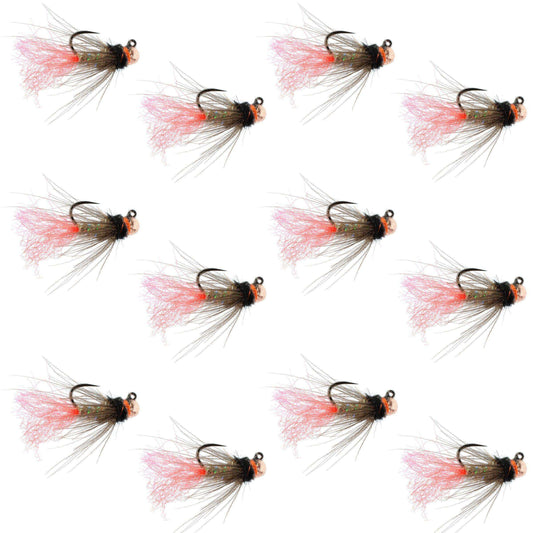 Tungsten Bead Jig Tasmanian Devil Tactical Czech Nymph Euro Nymphing Fly - 1 Dozen Flies Size 16 - Skoutley Outdoors LLC