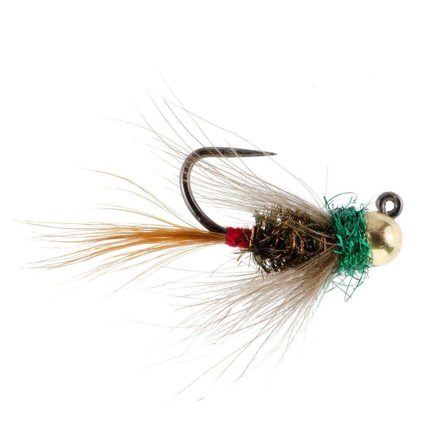 Tungsten Bead Tactical CDC Frenchie Czech Nymph Euro Nymphing Fly - 6 Flies Size 12 - Skoutley Outdoors LLC