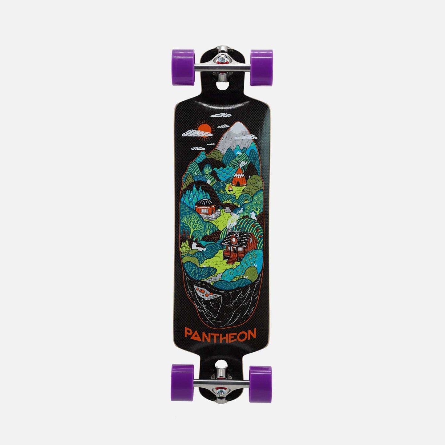 Pantheon CARBON Trip “Indian Hills” Longboard Complete - 33.25" - Skoutley Outdoors LLC