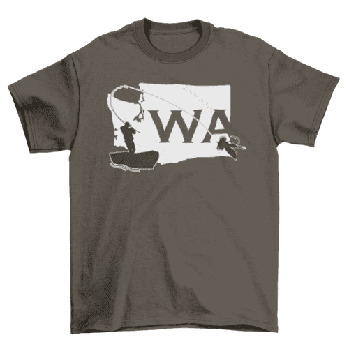 Washington State Fly Fishing T-shirt - Skoutley Outdoors LLC