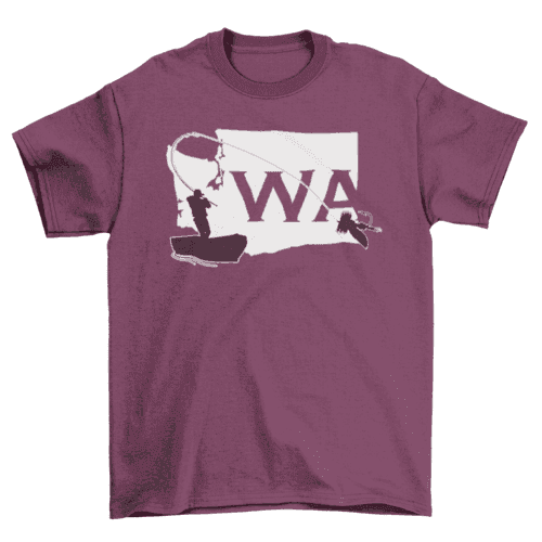 Washington State Fly Fishing T-shirt - Skoutley Outdoors LLC