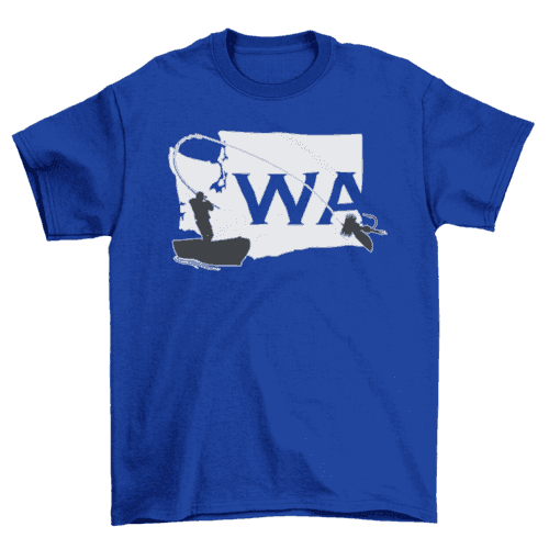 Washington State Fly Fishing T-shirt - Skoutley Outdoors LLC