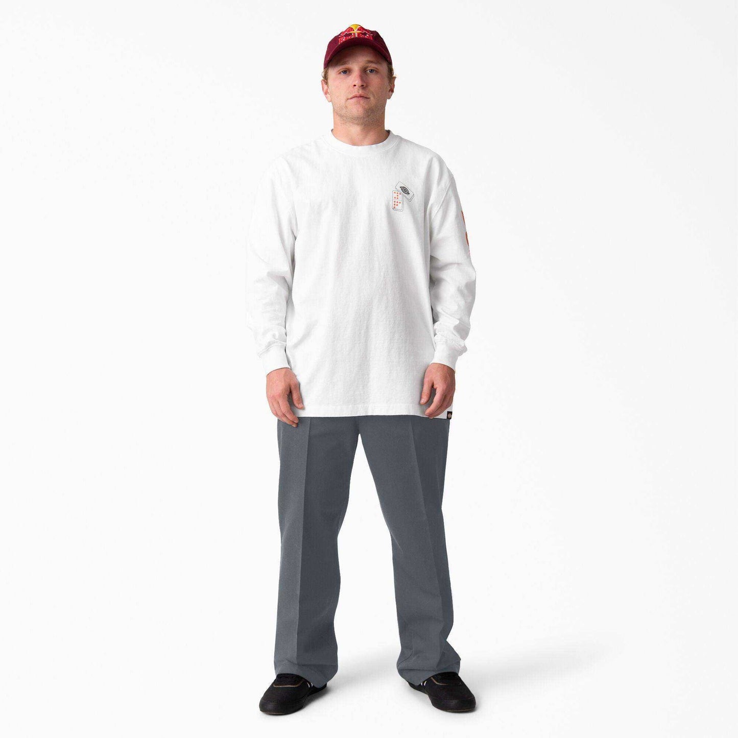 Dickies Jamie Foy Signature Loose Fit Straight Leg Pants - Charcoal Gray - Skoutley Outdoors LLC