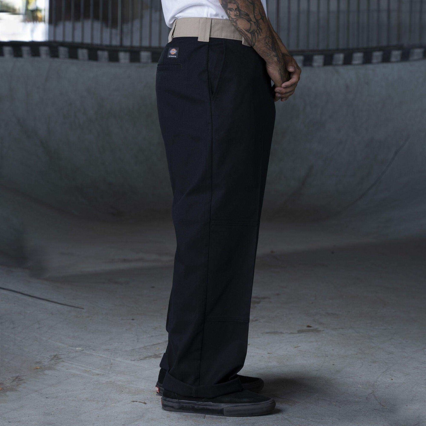 Dickies Ronnie Sandoval Double Knee Pants - Black/Desert Sand Color Block - Skoutley Outdoors LLC