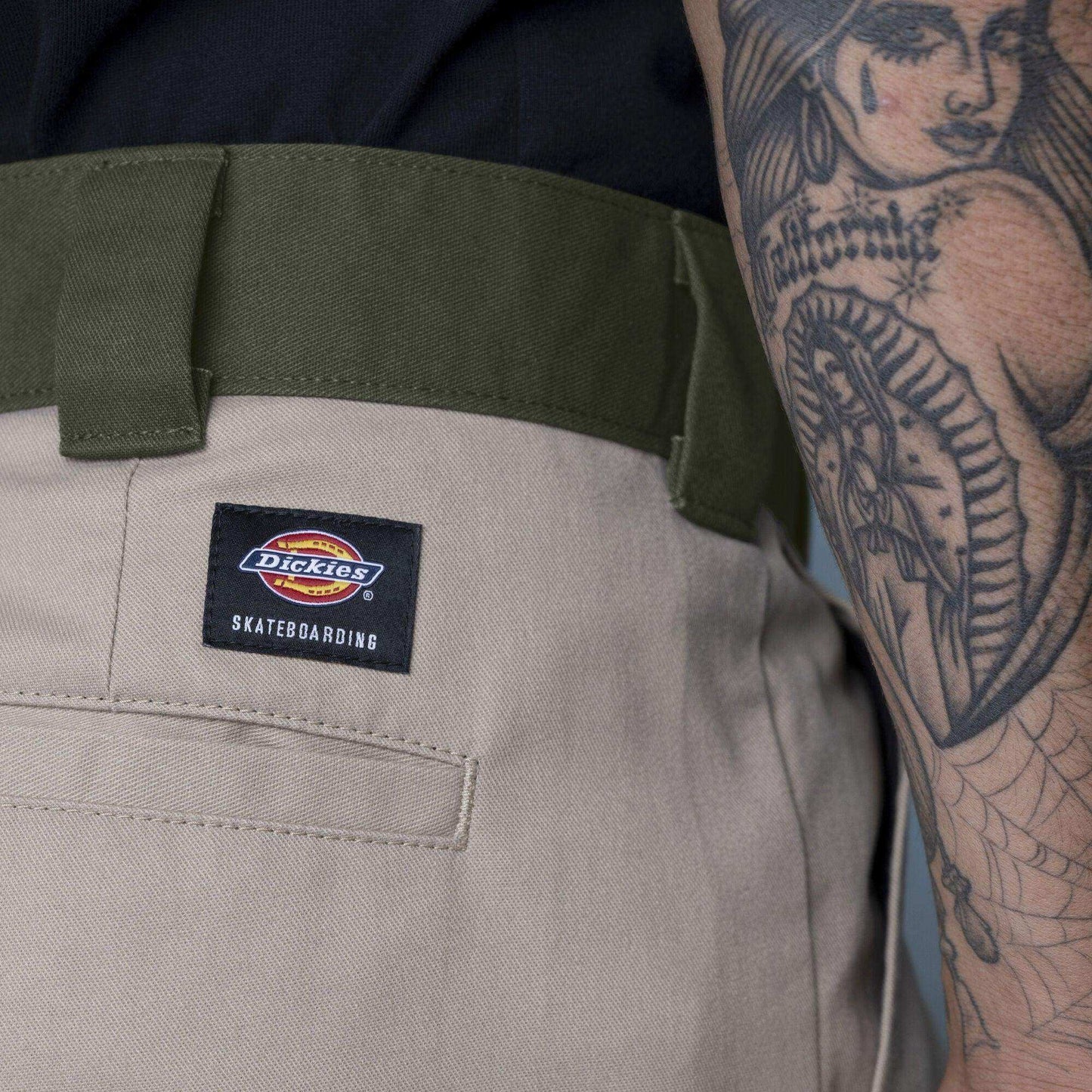 Dickies Ronnie Sandoval Double Knee Pants - Desert Sand/Olive Color Block - Skoutley Outdoors LLC