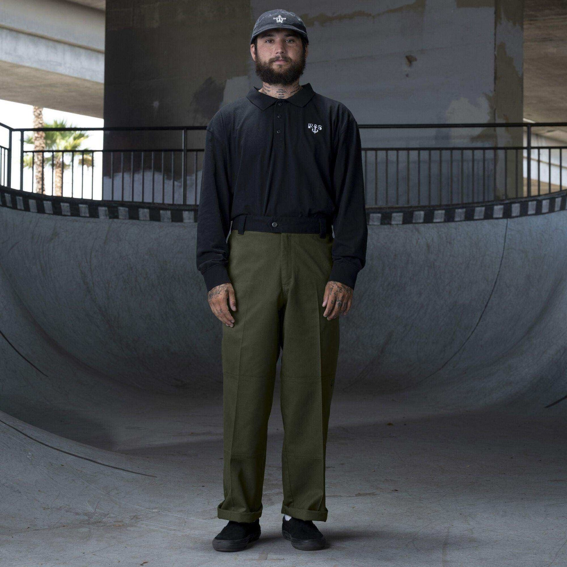 Dickies Ronnie Sandoval Double Knee Pants - Olive Green/Black Color Block - Skoutley Outdoors LLC