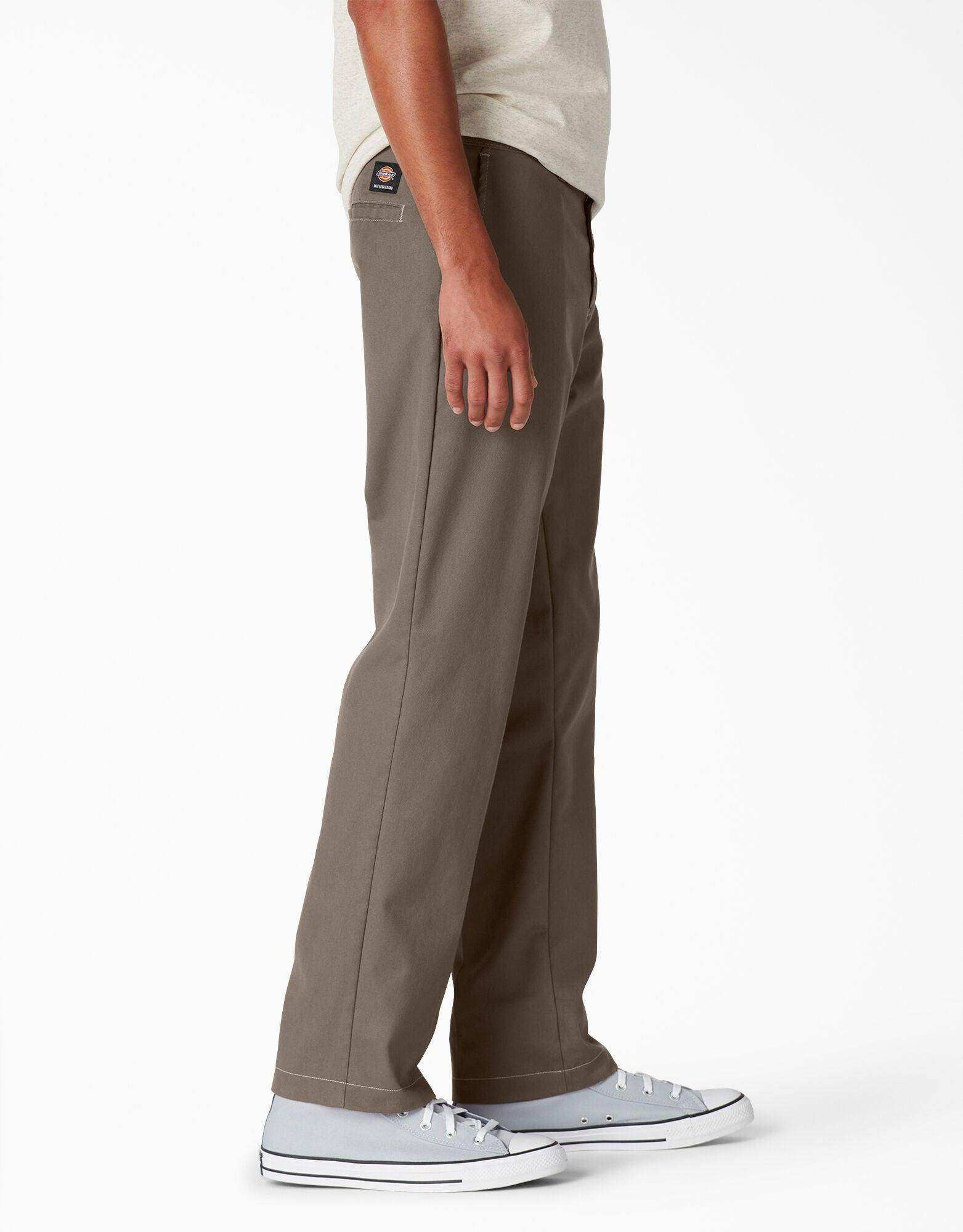 Dickies Skateboarding Slim Straight Pants - Mushroom Contrast Topstitch (TSM) - Skoutley Outdoors LLC