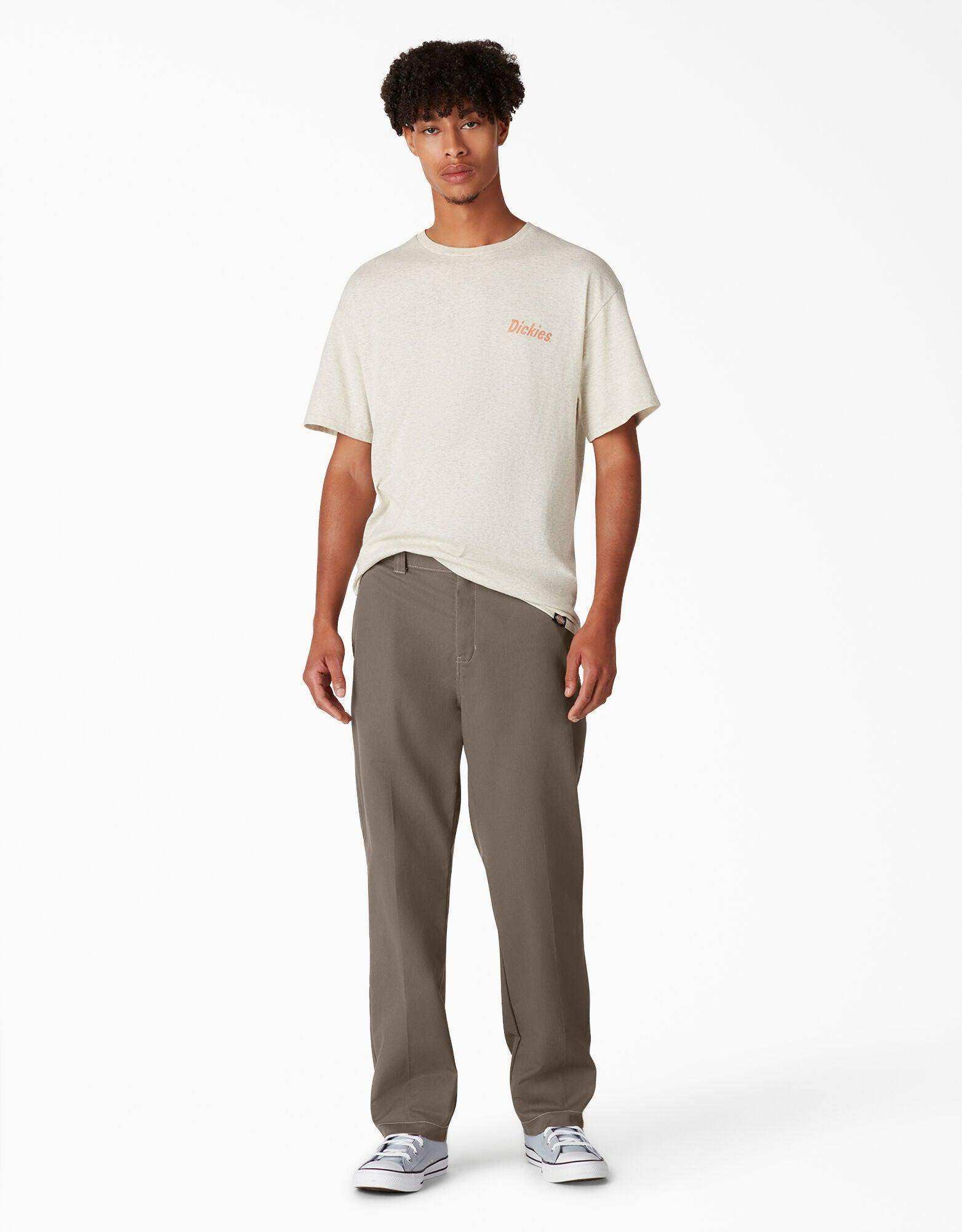 Dickies Skateboarding Slim Straight Pants - Mushroom Contrast Topstitch (TSM) - Skoutley Outdoors LLC