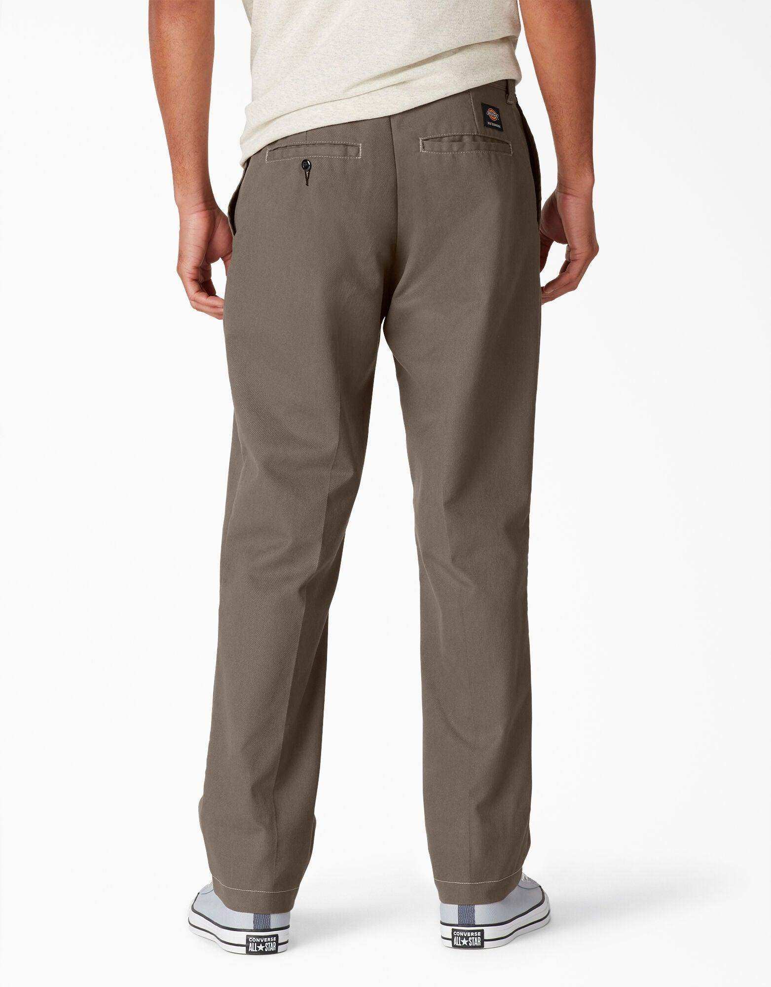 Dickies Skateboarding Slim Straight Pants - Mushroom Contrast Topstitch (TSM) - Skoutley Outdoors LLC