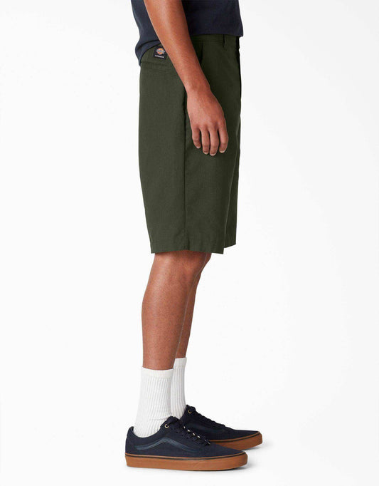 Dickies Skateboarding Slim Fit Shorts - Olive Green (OG) - Skoutley Outdoors LLC