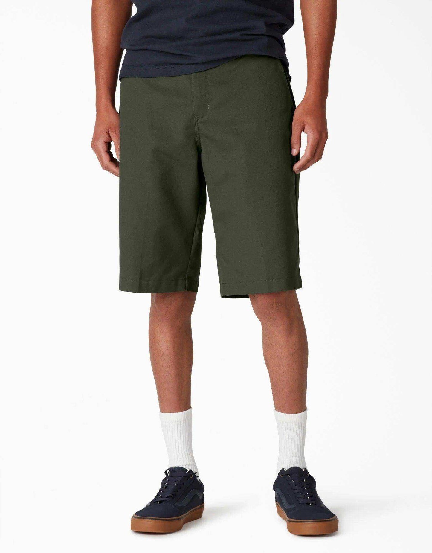 Dickies Skateboarding Slim Fit Shorts - Olive Green (OG) - Skoutley Outdoors LLC